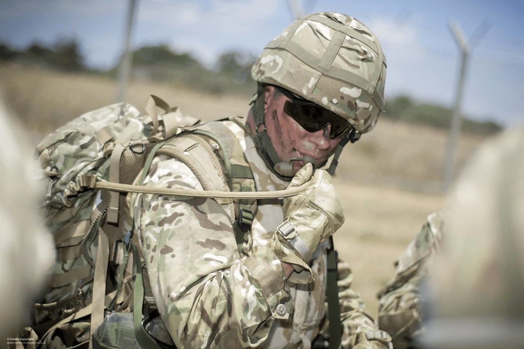 military member understanding the importance of proper hydration
