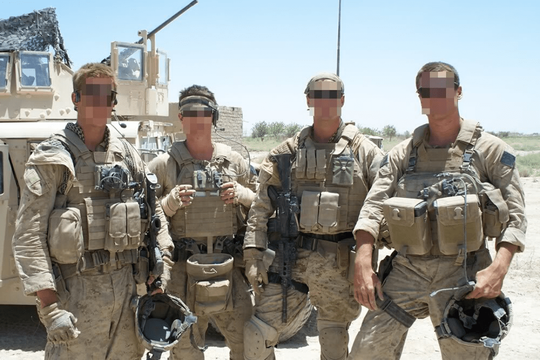 plate carriers being worn by military members