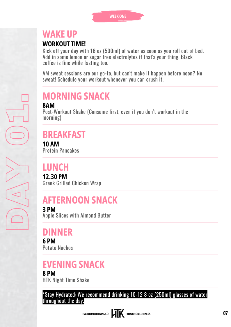 Women's Lean Muscle Meal Plan