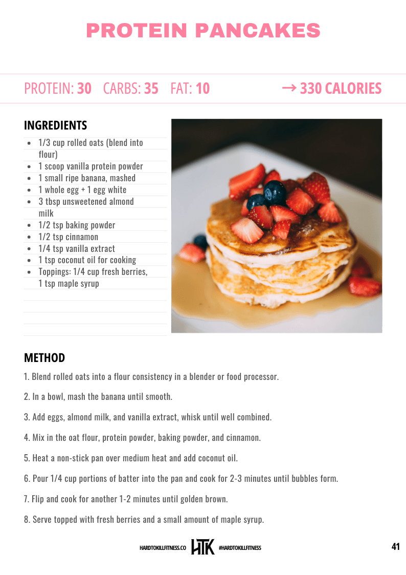 Women's Lean Muscle Meal Plan