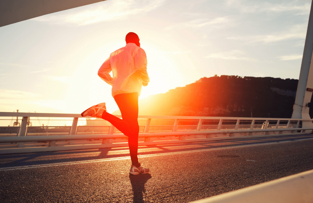 warming up for a sprint workout