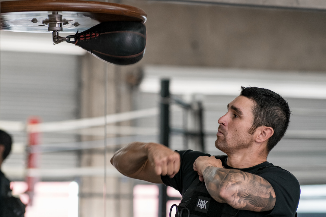 hand-eye coordination used for hitting a speedbag
