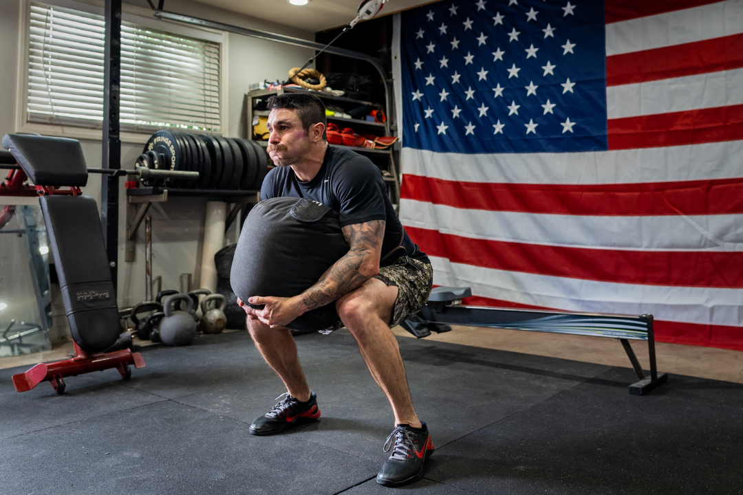 Working out in a home gym on a budget