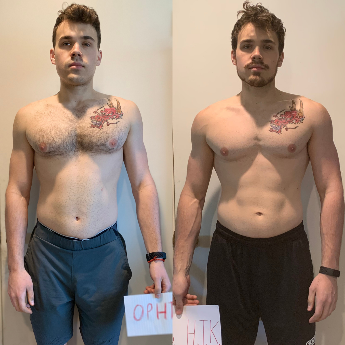 Fitness challenge transformation