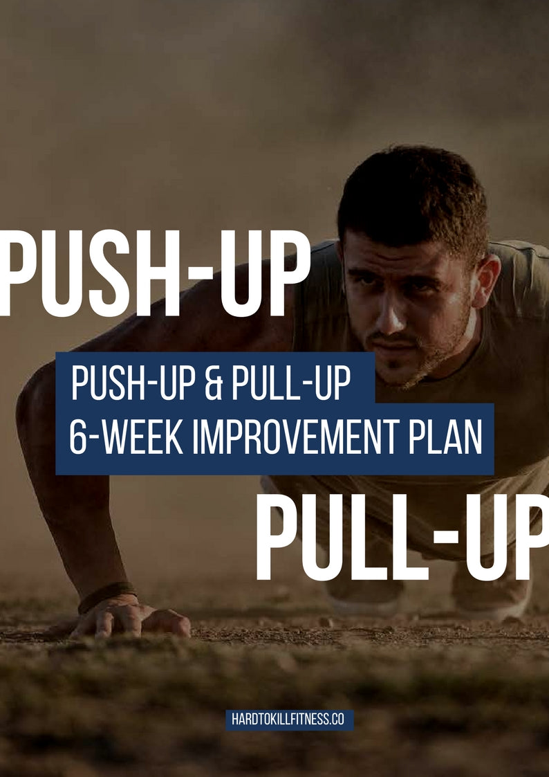 Do more push-ups and pull-ups with this fitness program. Add on to your current workout routine to build pushups and pullups. (2427171373116)